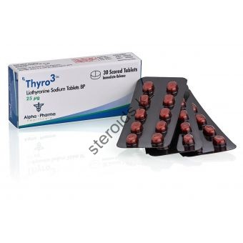Thyro3 (Трийодтиронин) Т3 Alpha Pharma 30 таблеток (1таб 25 мкг) - Павлодар