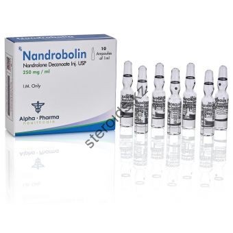 Nandrobolin (Дека, Нандролон деканоат) Alpha Pharma 10 ампул по 1мл (1амп 250 мг) - Павлодар
