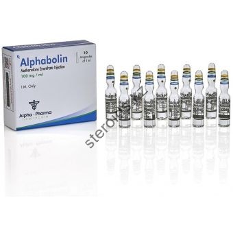 Alphabolin (Метенолон) Alpha Pharma 10 ампул по 1мл (1амп 100 мг) - Павлодар