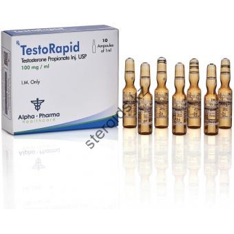 TestoRapid (Тестостерон пропионат) Alpha Pharma 10 ампул по 1мл (1амп 100 мг) - Павлодар