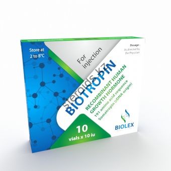 Гормон роста Biolex Biotropin 10 флаконов по 10 ед (100 ед) - Павлодар